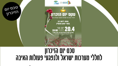 טכס יום הזיכרון לחללי מערכות ישראל ונפגעי פעולות האיבה 